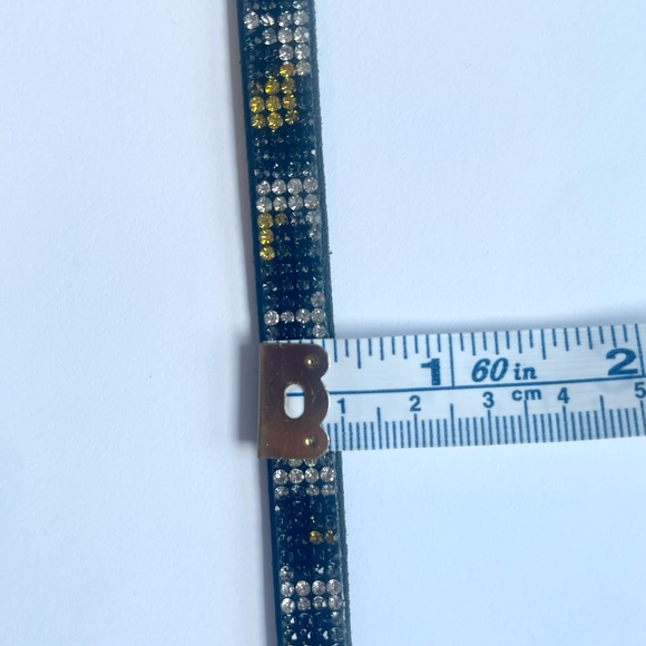 Leopard Print Rhinestone Choker - Picture 10 of 10